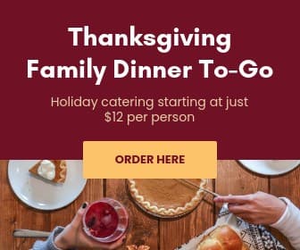 Thanksgiving Family Dinner To Go Large Rectangle