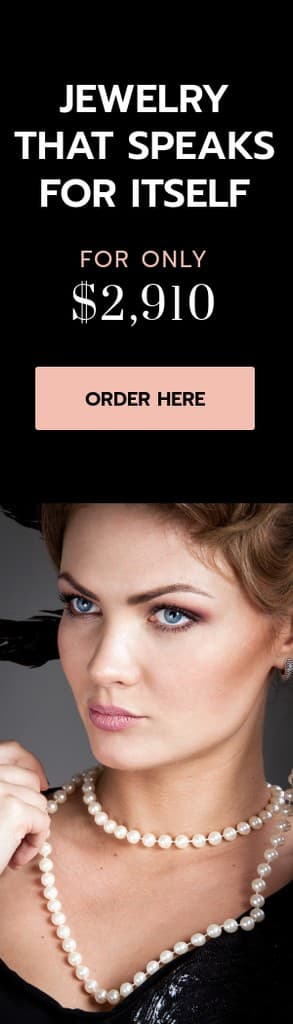 Elegant Necklace Pearls Only Portrait