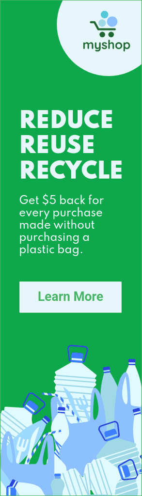 Plastic Recycle and Reuse Earth Day Portrait