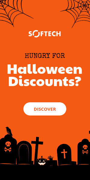 Hungry Halloween Cemetery Discounts Half Page