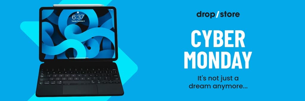 Cyber Monday Blue Laptop Dream X Header
