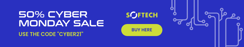 Blue Circuit Sale Cyber Monday Top Banner