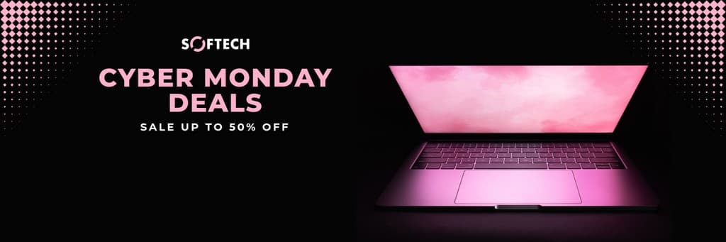 Pink Laptop Cyber Monday Deals X Header