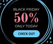 Black Friday 50 Only Today Small Rectangle