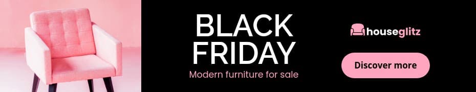 Black Friday Modern Pink Furniture Sale Top Banner