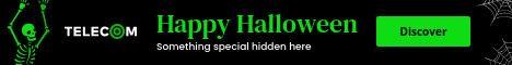 Happy Special Halloween with Green Skeleton Main Banner