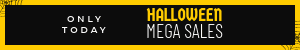 Halloween Mega Sales Only Today Mobile Banner