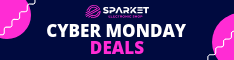 Blue Cyber Monday Pink Deals Half Banner