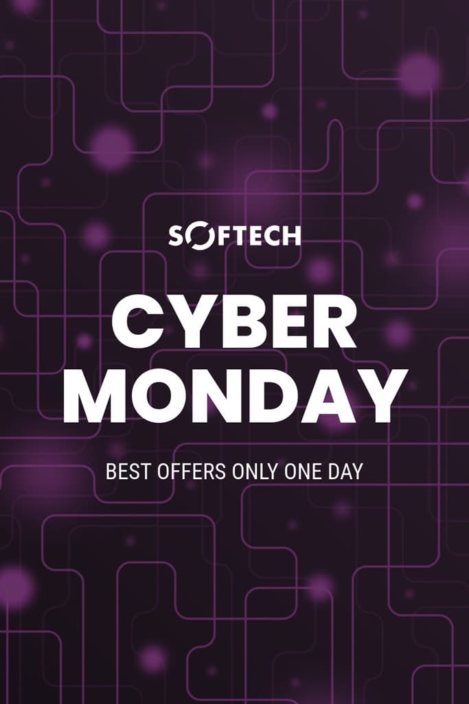 Cyber Monday Best Purple Offers Pinterest Pin Tall