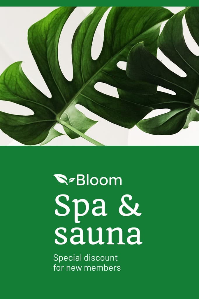 Spa & Sauna Special New Member Discount Pinterest Pin Tall