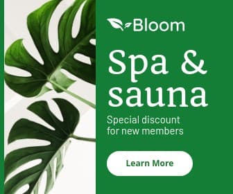 Spa & Sauna Special New Member Discount Large Rectangle