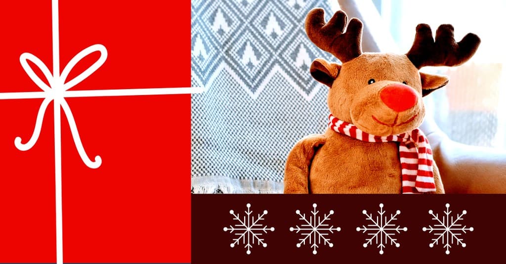 Plushy Reindeer Christmas Responsive Landscape Responsive Landscape Art