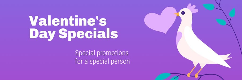 Valentine's Day Dove Specials X Header
