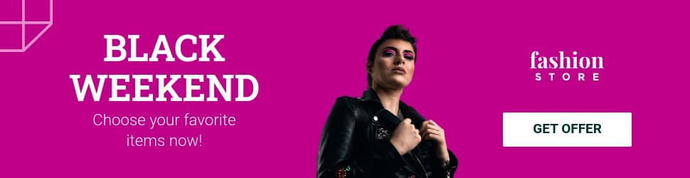 Pink Fashion Black Friday Billboard