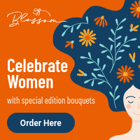 Flower Shop Celebrate Women's Day Small Square