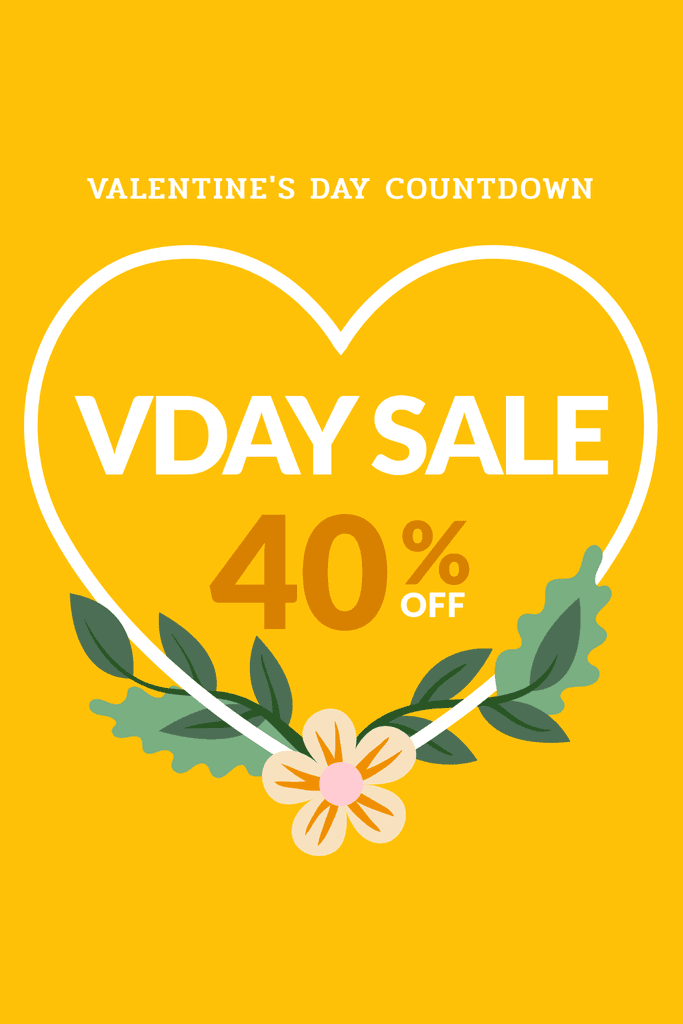 Yellow Valentine's Day Countdown