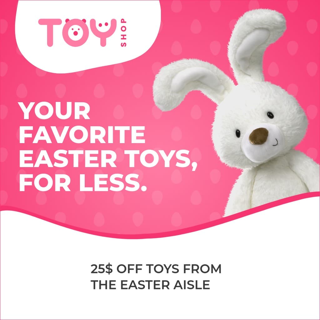 Favorite Bunny Easter Toys Instagram Post