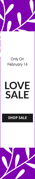 Valentine's Day Purple Love Sale