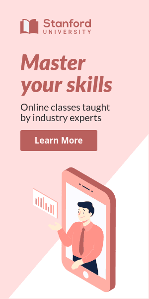 Master Your Skills Online Classes Half Page
