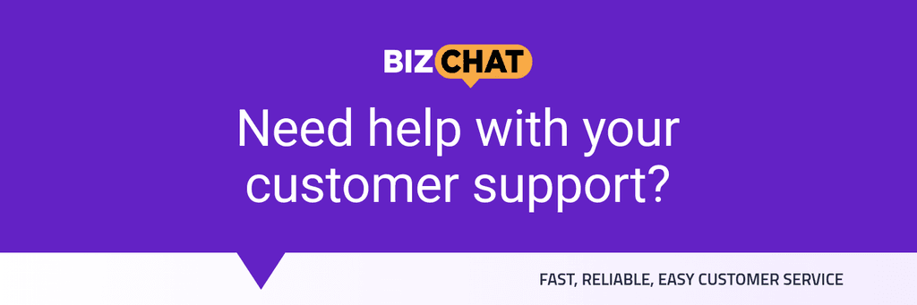 BizChat Need Customer Support X Header