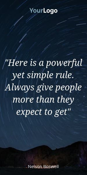 Give People More Quote Half Page