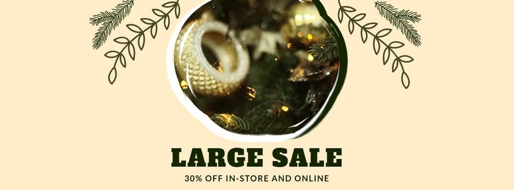 Christmas Tree Large Sale Video Facebook Video Cover