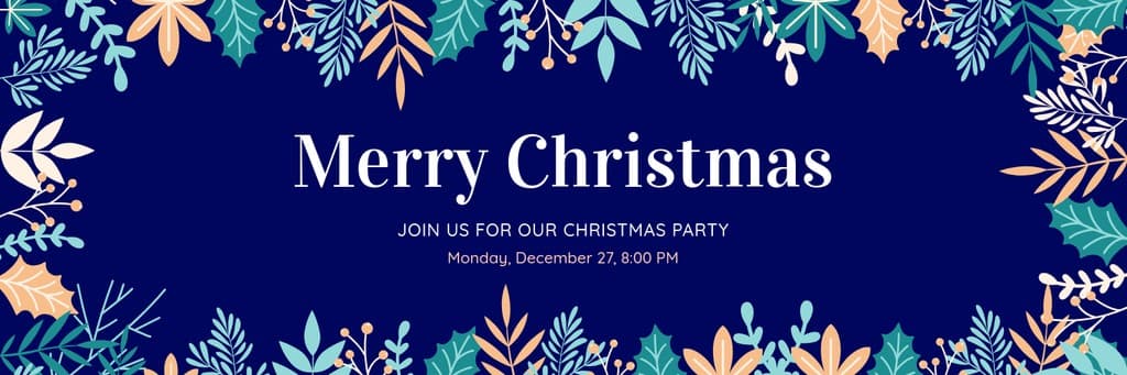 Our Christmas Party Holiday Leaves