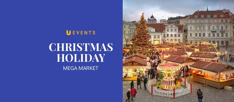 Christmas Holiday Mega Market Facebook Cover