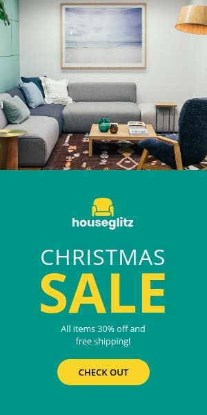 Houseglitz Christmas Sale Half Page