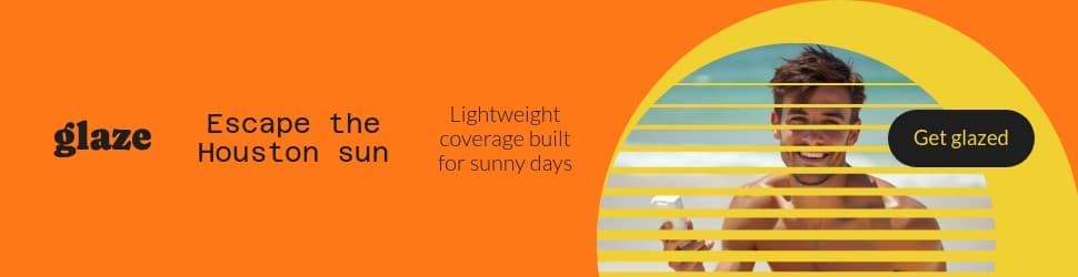 Escape Houston Sun Glaze Skincare Animated Billboard