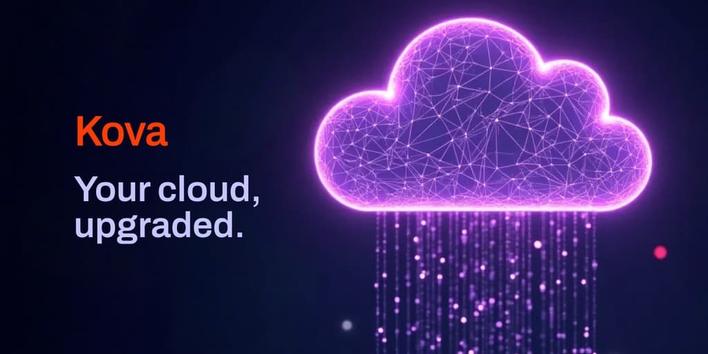 Your Digital Cloud Upgraded Kova Software Animated X Image Post