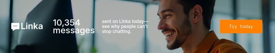 Messages Sent on Linka Animated Top Banner