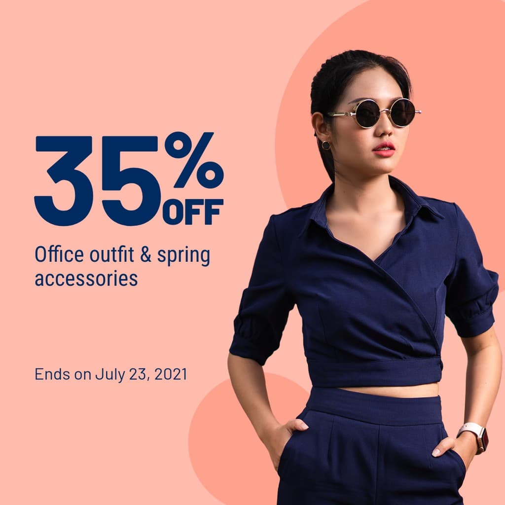 Office Outfit and Spring Accessories Deal Facebook Square Post