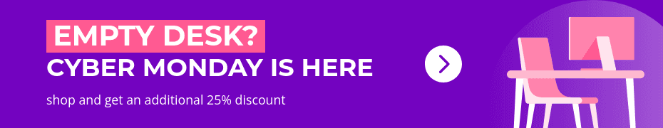 Cyber Monday Empty Desk Discount 