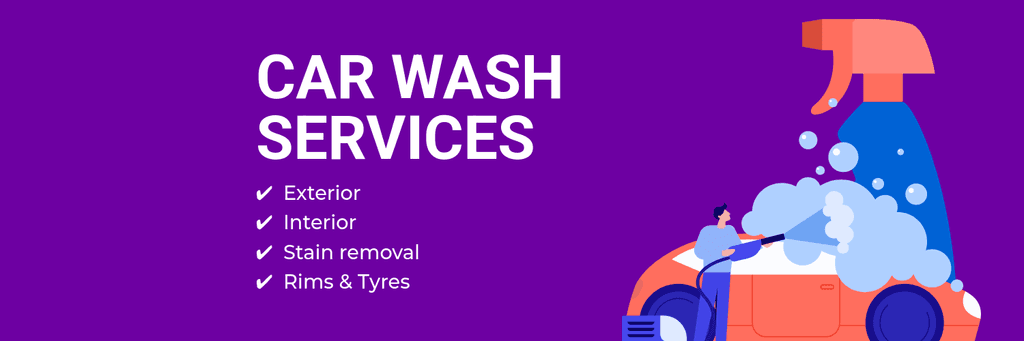 Full Car Wash Service Package Animated X Header