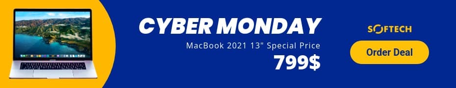 Cyber Monday MacBook 2021 Deal Top Banner