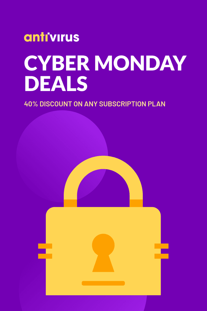 Cyber Monday Antivirus Subscription Deals Pinterest Pin Tall