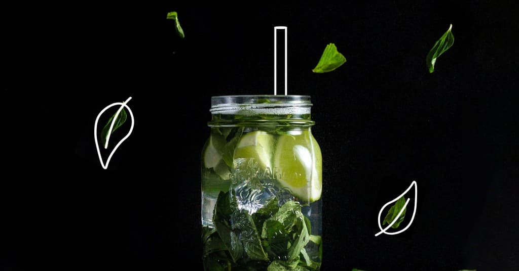 Minty Lemonade Jar Restaurant Responsive Landscape Responsive Landscape Art