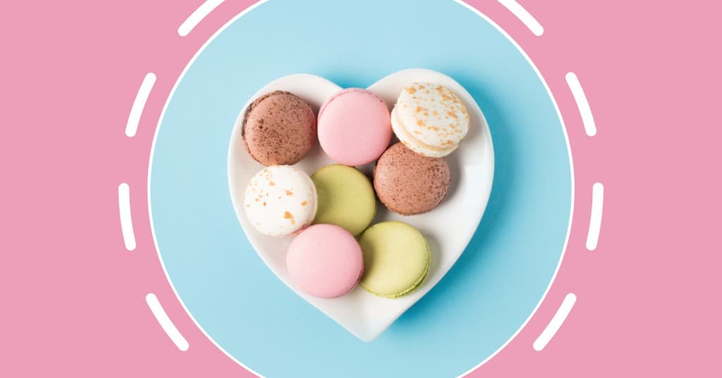 Macaron Hearth Valentine's Day Responsive Landscape Responsive Landscape Art