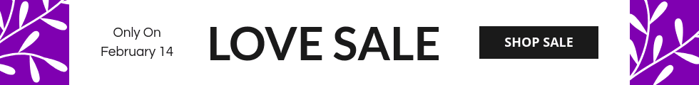 Valentine's Day Purple Love Sale