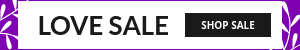 Valentine's Day Purple Love Sale
