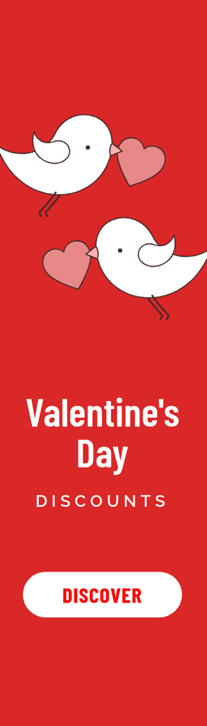 Valentine's Day Bird Discounts Portrait