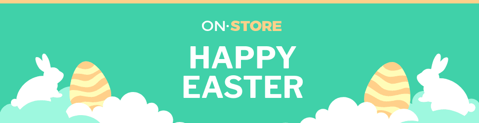 Happy Easter Bunny in Clouds Billboard