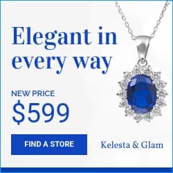 Elegant Sapphire Necklace Square