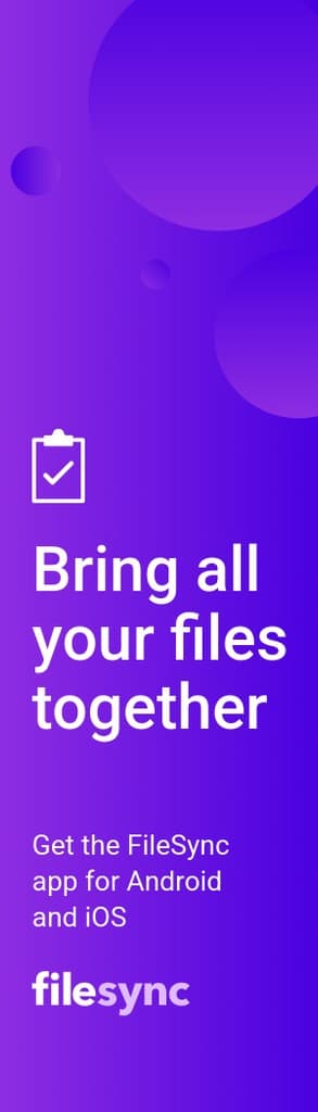 Purple File Synchronization App