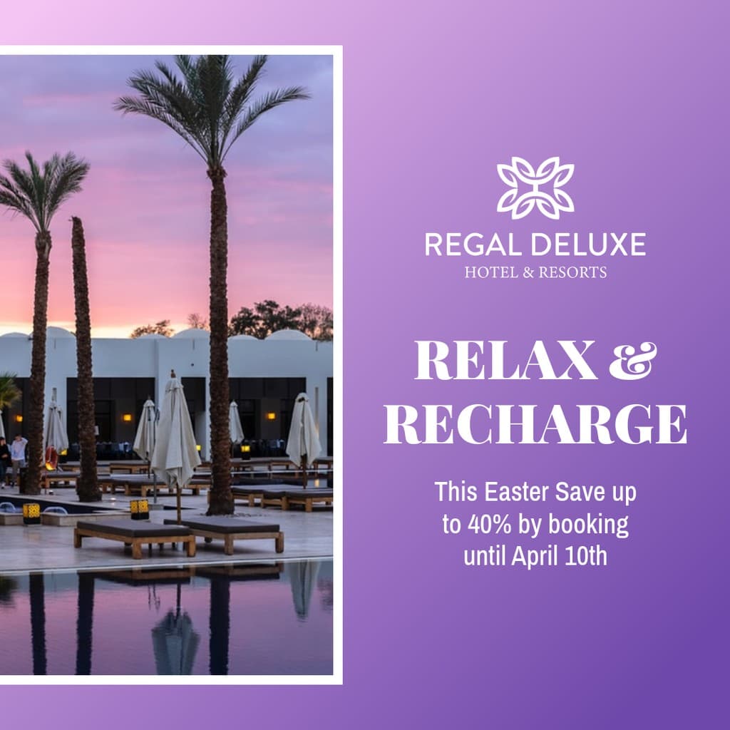 Relax and Recharge Easter Hotel Offer Instagram Post