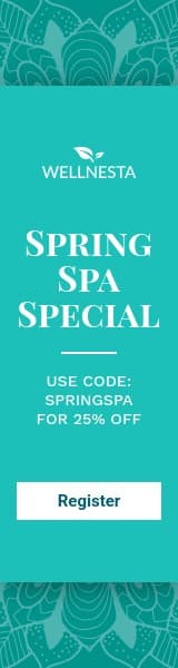 Teal Elegant Spring Spa Special Wide Skyscraper