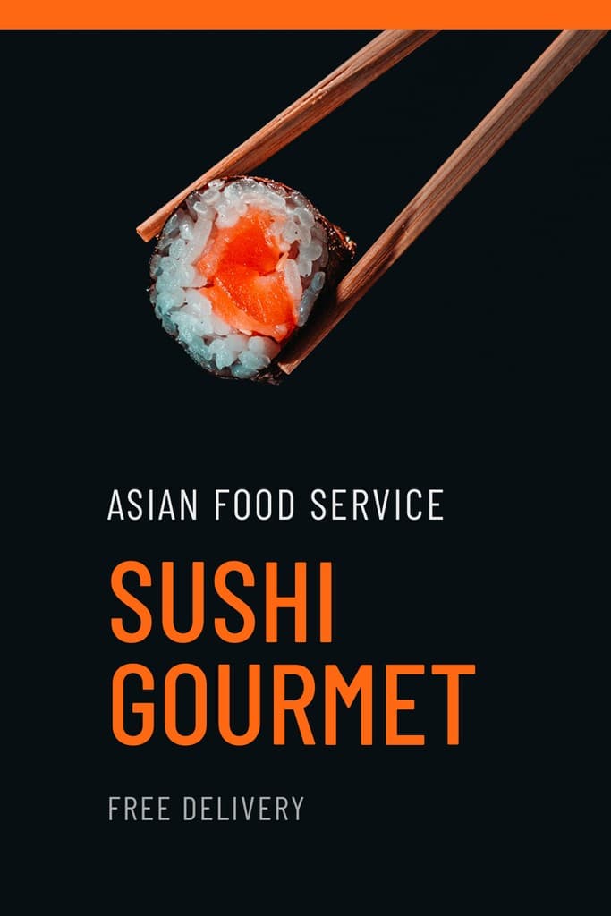 Sushi Gourmet Asian Food Service Pinterest Pin Tall