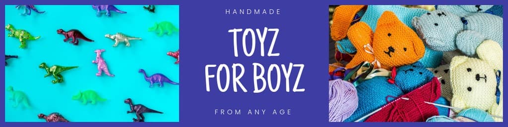 Handmade Toys for Boyz Etsy Cover Etsy Big Shop Banner