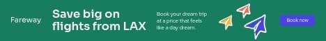 Fareway LAX Discount Flights Travel Offer Animated Main Banner